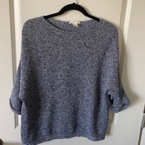 H&M boatneck cuff-sleeve sweater